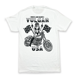Bikes And Babes Tee - White
