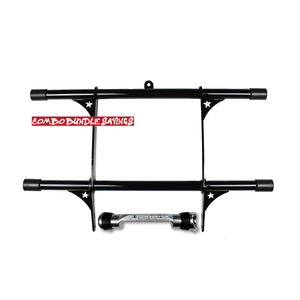 (Currently Sold Out - 2-4 WEEKS OUT) *Bundle* 2006 - 2017 Dyna Double Crash Bar + Free Style Motor Mount