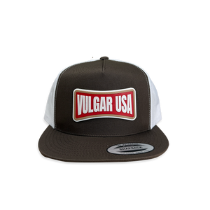 Badge Snapback - Brown/White