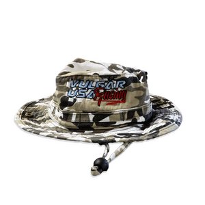 Snow Camo Racing Bucket Hat