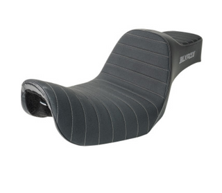 SLYFOX Highnoon Seat - Vinyl - Classic Stitch - Silver Logo - FXD '96-'03