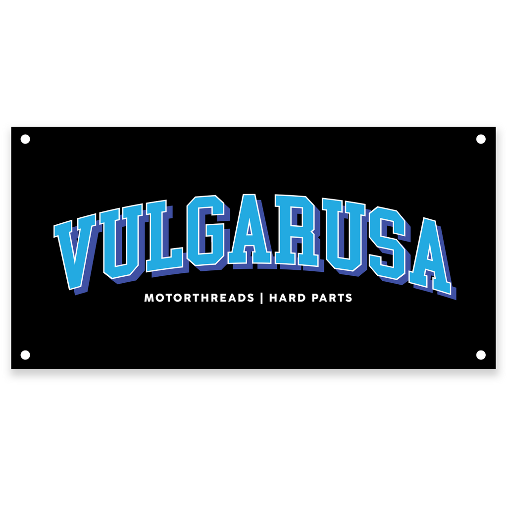 Varsity Blue Vinyl Shop Banner