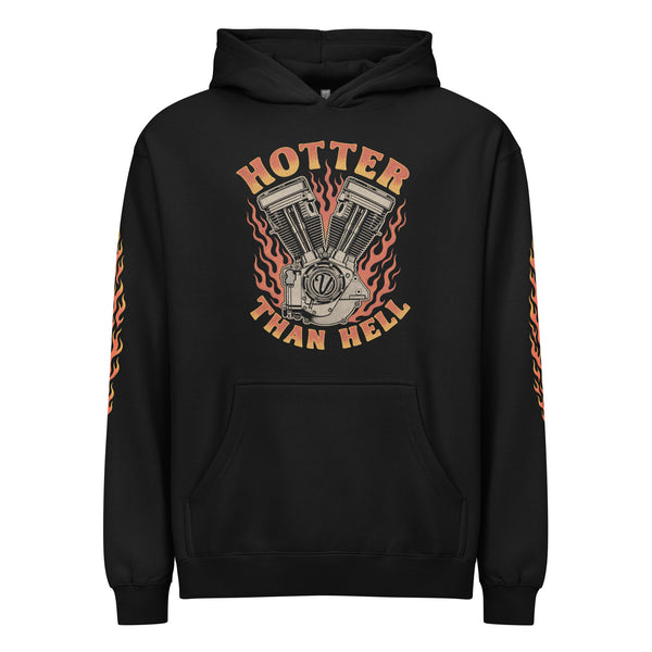 トップス hotter than hell 98 star logo hoodie Premium Hotter Than Hell Hoodie – Vulgar Usa