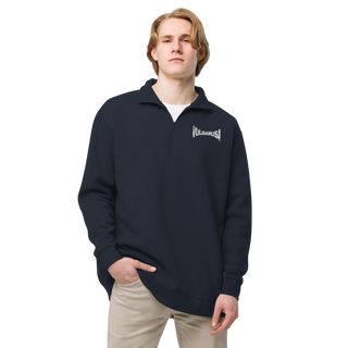 Embroidered Arched Font fleece pullover