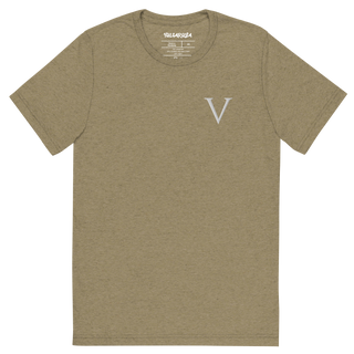 Embroidered Tri-Blend V Tee